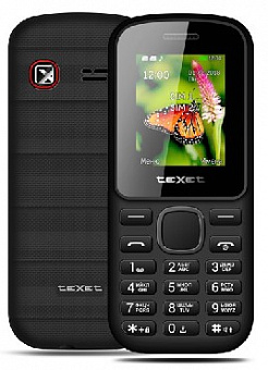 TEXET TM-130 Black/Red (2 SIM) Телефон мобильный