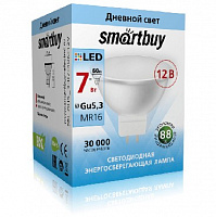 SMARTBUY (SBL-GU5_3-07-40K-12V) 7W/4000K/GU5.3 Светодиодная лампа