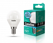 CAMELION (13695) LED12-G45/845/E14/12Вт/4500К Лампа