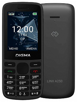 DIGMA Linx A250 128Mb Black Телефон мобильный