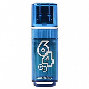 SMARTBUY (SB64GBGS-B) 64GB GLOSSY SERIES BLUE USB флеш