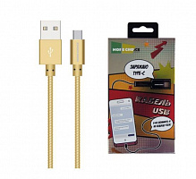MORE CHOICE (4627151191140) K31a USB (m)-Type-C (m) 1.0м, золотой Кабель