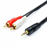 ATCOM (АТ7397) кабель Audio DC3.5 - > 2RCA mini-Jack(M) - > 2 тюльпана (M) 1,5 м (10) Аудио-видео шнур