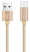 MORE CHOICE (4627151190228) K11m Дата-кабель USB 2.0A для micro USB- 1м Gold Кабель