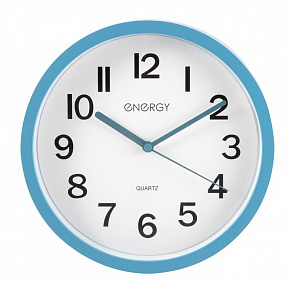 ENERGY ЕС-139 синие Часы настенные