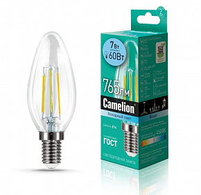 CAMELION (13453) LED7-C35-FL/845/E14 Лампа