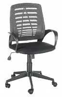 OLSS кресло ИРИС ткань TW-серый/TW-черный Кресло компьютерное