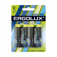 ERGOLUX (11752) LR20 Alkaline BL-2 Элементы питания