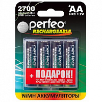 PERFEO (PF-5035) AA2700MAH-4BL+BOX Аккумулятор