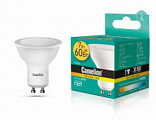 CAMELION (11654) LED7-GU10/830/GU10/7Вт Лампа светодиодная