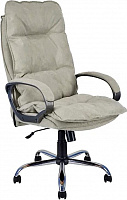 ЯРКРЕСЛА Кресло Кр85 ТГ СП ХРОМ SR23 (ткань светло-серая) КомпьютерноеОфисное кресло