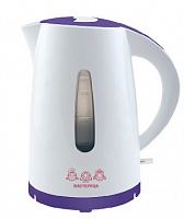 МАСТЕРИЦА ЕК-1701M белый/фиолетовый Чайник электрический