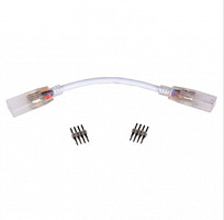 ECOLA SCVM14ESB LED STRIP 220V CONNECTOR гибкий соединитель лента-лента 4-х конт с разъемами для ленты IP68 RGB 14X7 аксессуары для светильников