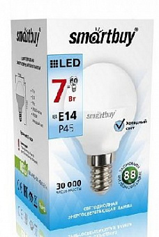 SMARTBUY (SBL-P45-07-40K-E14) 7W/4000/E14 Светодиодная лампа