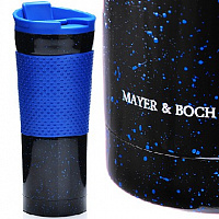 MAYER&BOCH 27492 черный/синий Термокружка