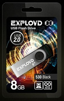 EXPLOYD 8GB 530 черный [EX008GB530-B] USB флэш-накопитель