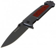 ЕРМАК Нож туристический складной, 23,5см, нерж. сталь, дерево (118-176) Нож туристический
