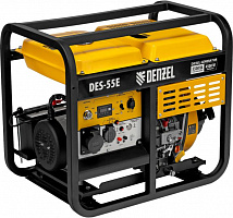 DENZEL Генератор дизельный DES55E, 5,5 кВт, 230 В, 11 л, электростартер 94414 Генератор дизельный