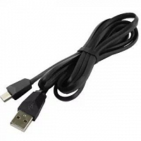 SMARTBUY (iK-3112sp black) USB-Type C, SPIRAL, 1 метр, черный Кабель