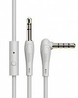 HOCO (6931474713438) UPA15 3.5mm (m) - 3.5mm (m) + микрофон 1.0m - серый AUX-кабель