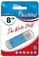 SMARTBUY (SB8GBVC-B) 8GB V-CUT BLUE USB флеш