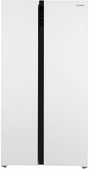 HYUNDAI CS5003F белое стекло Холодильник