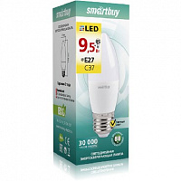 SMARTBUY (SBL-C37-9_5-30K-E27) 9.5W/3000/E27 Лампа светодиодная
