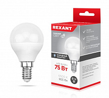 REXANT (604-207) 9,5 Вт E14 903 Лм 6500 K холодный свет Лампочка светодиодная