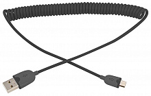 REXANT (18-4300) USB кабель универсальный microUSB шнур витой 1 м черный REXANT Дата-кабель