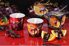 BARTEK ароматизированная в стакане - Фрукты в шоколаде (CHOKOLATE) (90*75) Свеча