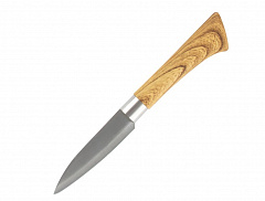 MALLONY Нож с пластиковой рукояткой под дерево FORESTA для овощей 9 см (103564) Нож