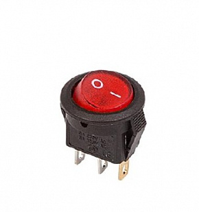 REXANT (36-2530) выключатель клавишный (RWB-106, SC-214) красный (200) Выключатель-кнопка