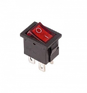 REXANT (36-2190) выключатель клавишный (RWB-207, SC-768) красный (100) Выключатель-кнопка