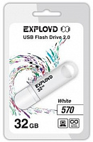 EXPLOYD 32GB 570 белый [EX-32GB-570-White] USB флэш-накопитель
