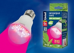 UNIEL (09645) LED-A60-9W/SP/E27/CL ALM01WH Лампа декоративная светодиодная
