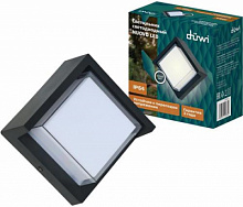DUWI 24783 2 NUOVO LED 6Вт 4200К термостойкий пластик черный Светильник настенный накладной