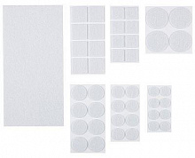РЫЖИЙ КОТ Накладки-протекторы для мебели самоклеящиеся, 45 шт набор, белый Накладки-протекторы для мебели самоклеящиеся