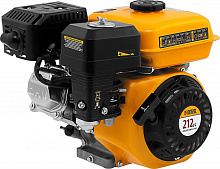 DENZEL Двигатель бензиновый RX17K, 7 л.с., 212 см3, горизонтальный вал шпонка 19 мм 95101 Двигатель бензиновый