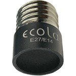 ECOLA A7T14BEAY с цоколя E27 на E14 Черный Переходник