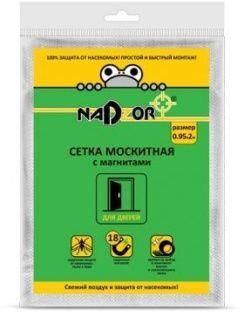 NADZOR Сетка москитная на дверь с магнитами, белая, в пакете, MSN020MPW Сетка москитная на дверь с магнитами