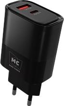 MORE CHOICE (4620202555571) NC81a СЗУ 1USB+1Type-C 3.0A PD 20W+ QC3.0 , черный СЗУ