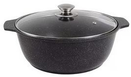 KUKMARA жмт32а а/пр литая 3,0л стекл/кр Темный мрамор Жаровня