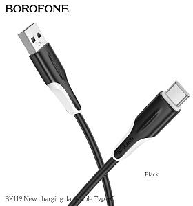 BOROFONE (6941991121999) BX119a USB 3.0A для Type-C - 1м , черный Кабель