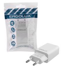 ERGOLUX (15203) ELX-РA01P-C01 ПРОМО (Сетевой адаптер 10Вт 1USB, 100-220В, 5V/2А, Белый, Пакет) СЗУ