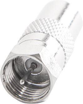 СИГНАЛ (6648) Переходник F шт. - TV гн. метал Кабель, переходник