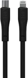MORE CHOICE (4620202553102) K60ia 2м USB 3.0A PD 27W для Lightning ng 8-pin Type-C - 2м , черный Кабель