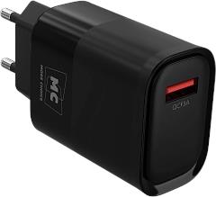 MORE CHOICE (4620202553386) NC09 СЗУ 1USB 3.0A QC3.0 15W , черный СЗУ
