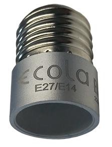 ECOLA A7T14SEAY с цоколя E27 на E14 Серебряный Переходник