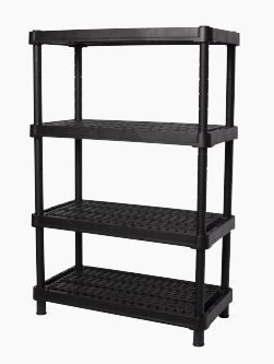 BLOCKER BR3804ЧР EXPERT вентилируемый 90*45 4 полки черный Этажерка