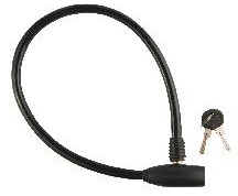 STELS Трос-замок 86109 длина 650мм, диам.10мм, чёрный 540008*LU001917 Аксессуары для вело-техники